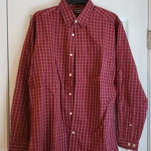 Men's red Eddie Bauer dress shirt